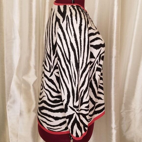 Alfred Dunner Zebra Pattern Top (Size L) - Picture 2 of 6